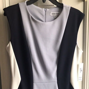 Shelby & Palmer Blue White Navy Dress 8 NWT!